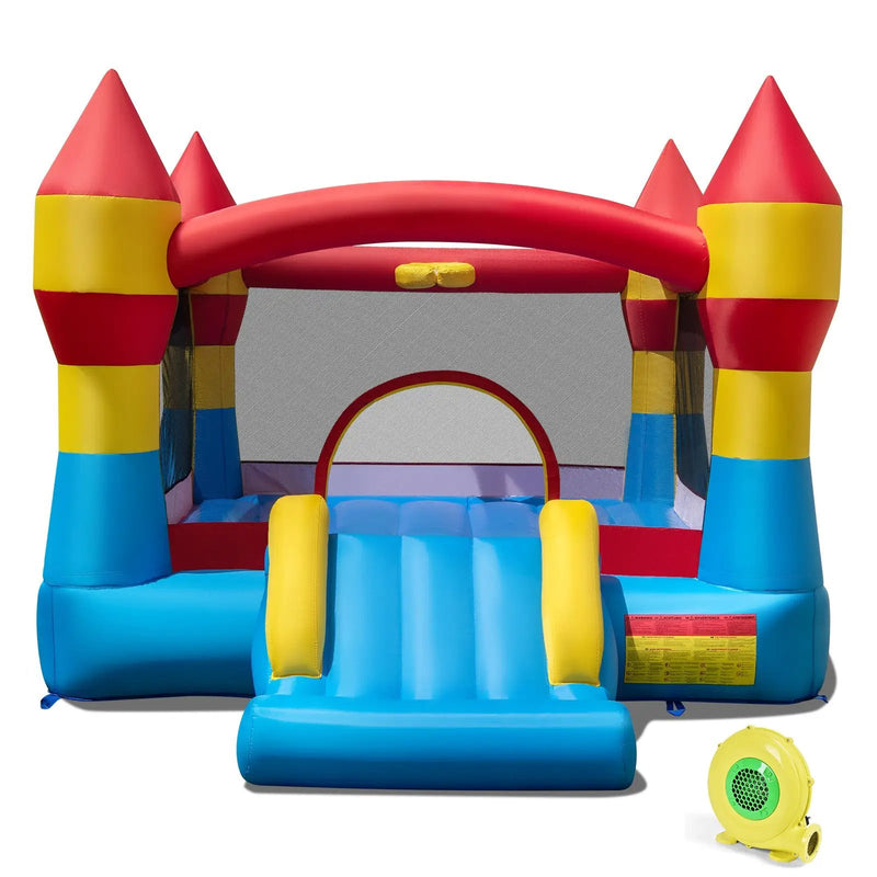 3-in-1 Kids Bouncer with Slide with 480W Blower for Yard by DirectDeals