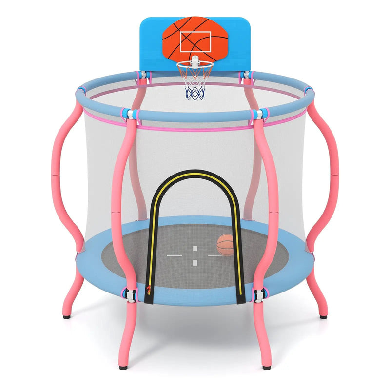 Kids Trampoline Indoor & Outdoor Pumpkin Trampoline-Pink by DirectDeals