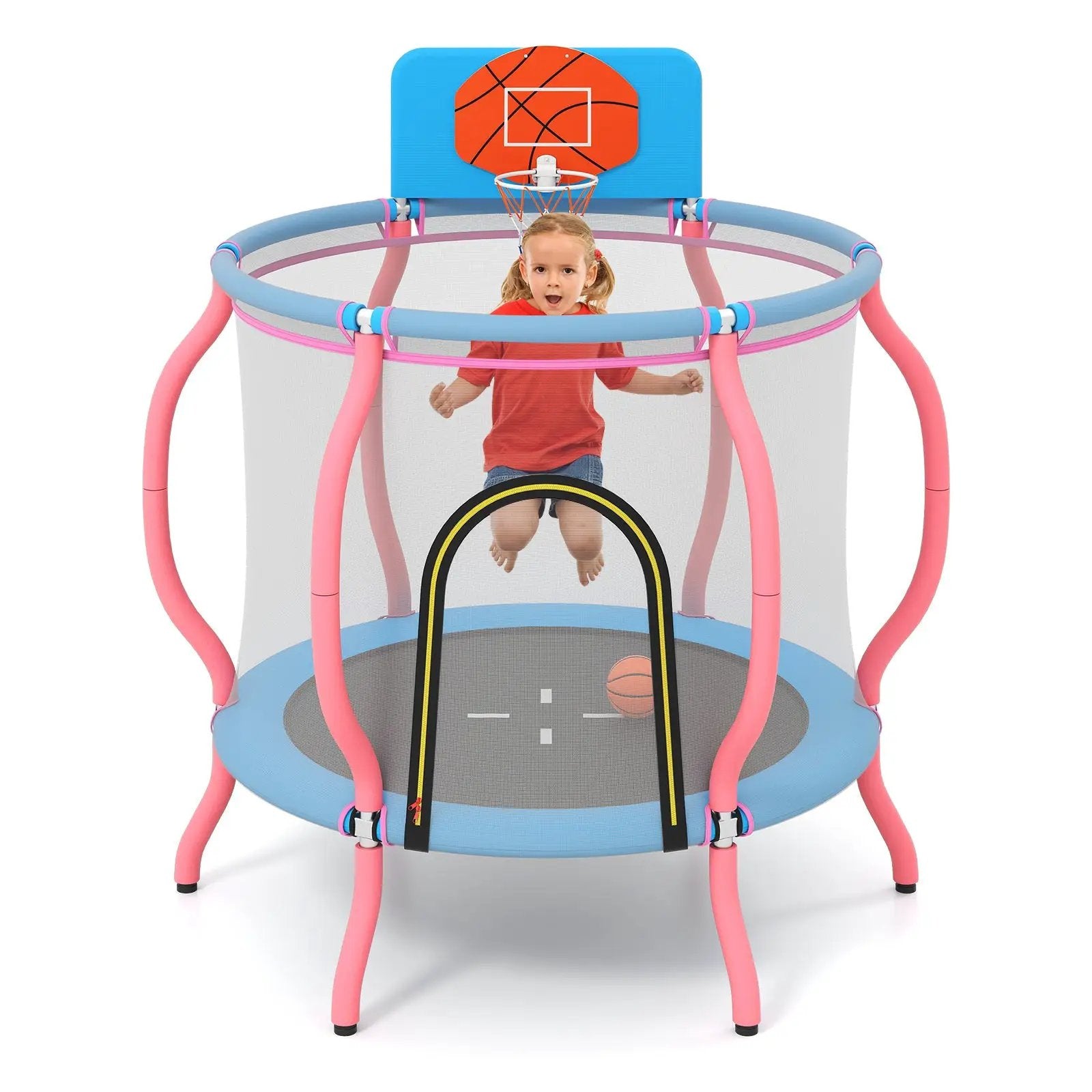 Kids Trampoline Indoor & Outdoor Pumpkin Trampoline-Pink by DirectDeals