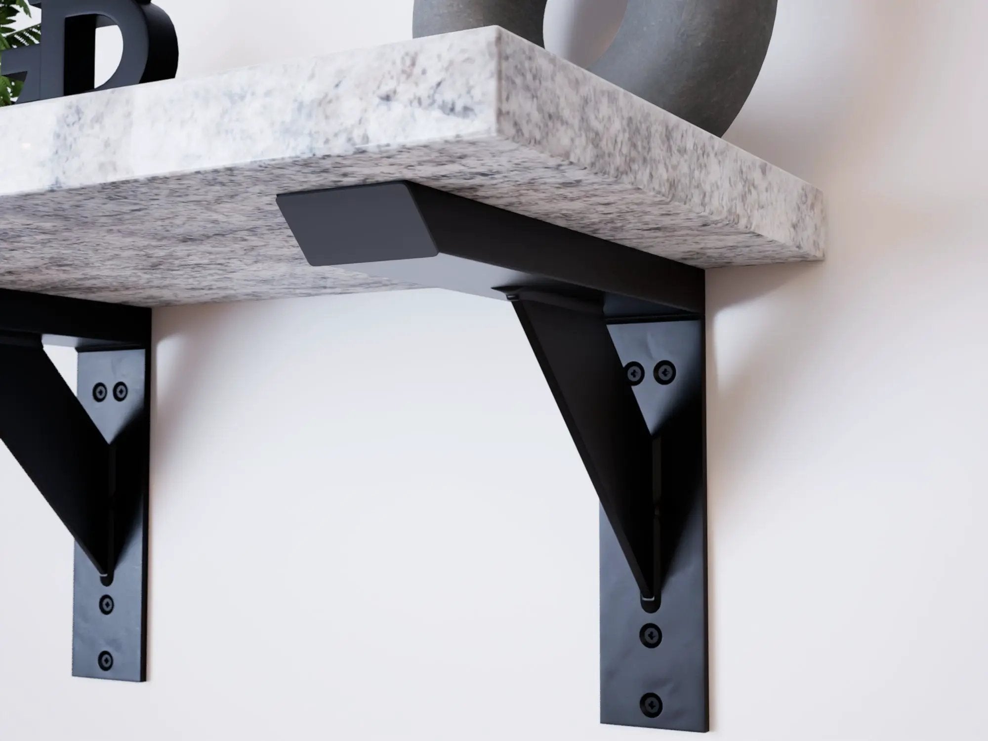Industrial 1 inch Large Shelf Bracket® by The Original Granite Bracket