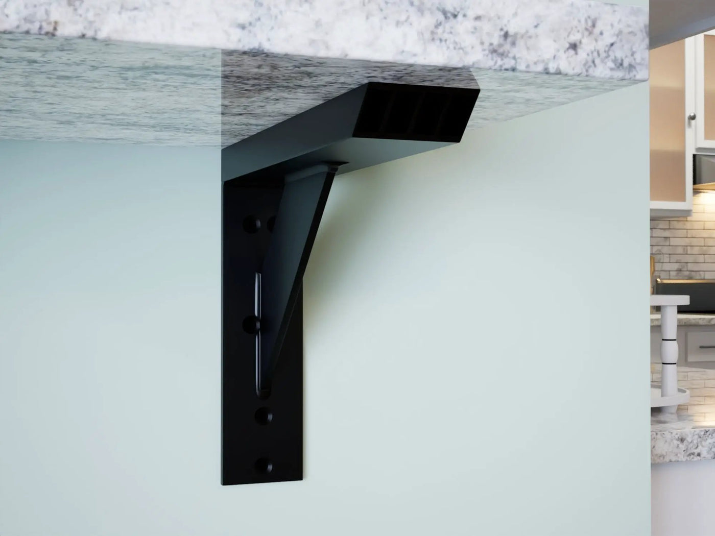Industrial 1 inch Large Shelf Bracket® by The Original Granite Bracket