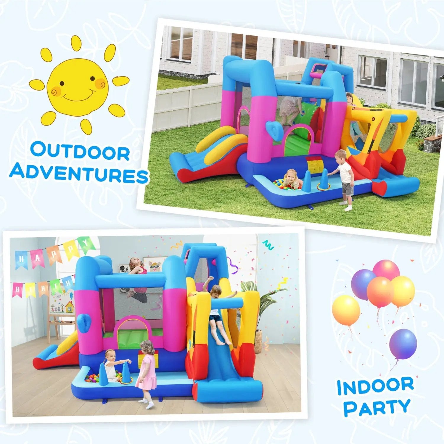 Inflatable Bounce House 8-in by DirectDeals