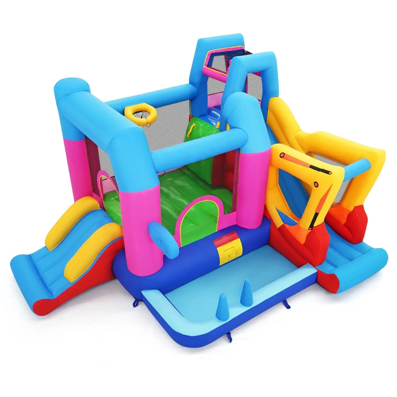 Inflatable Bounce House 8-in-1 Excavator Theme with Blower by DirectDeals