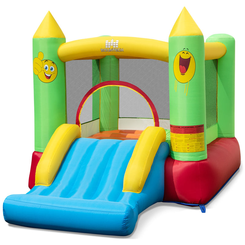 Inflatable Bounce House Kids Blow-up Bouncer with Slide without Blower by DirectDeals
