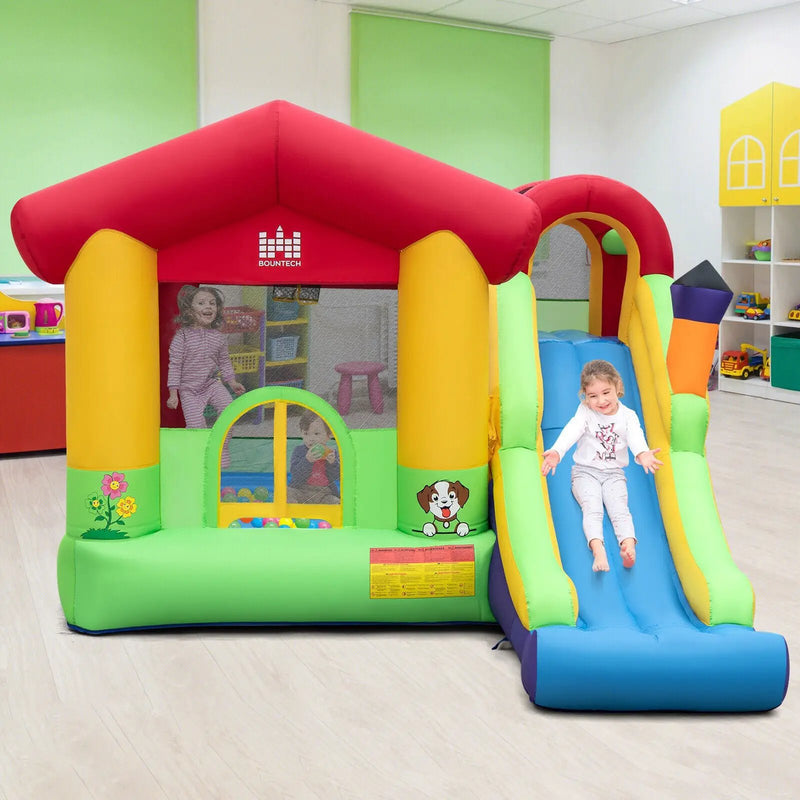 Inflatable Bounce House with Ocean Balls and 735W Air Blower by DirectDeals