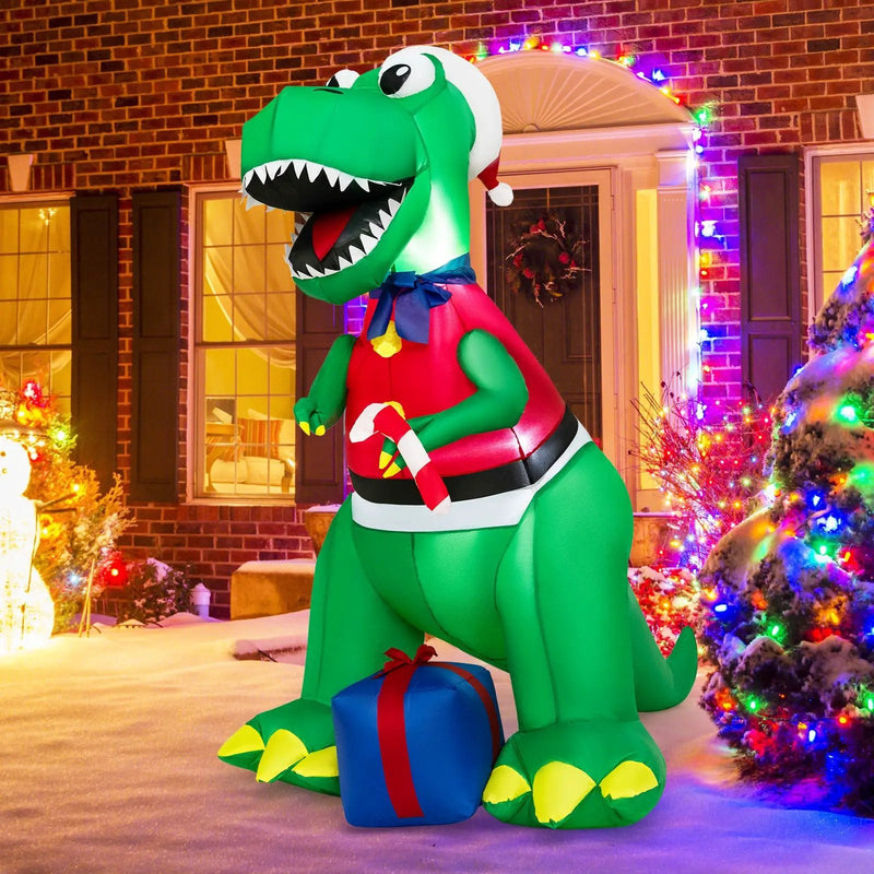 Inflatable Christmas Decoration with LED Lights and Waterproof Blower by DirectDeals