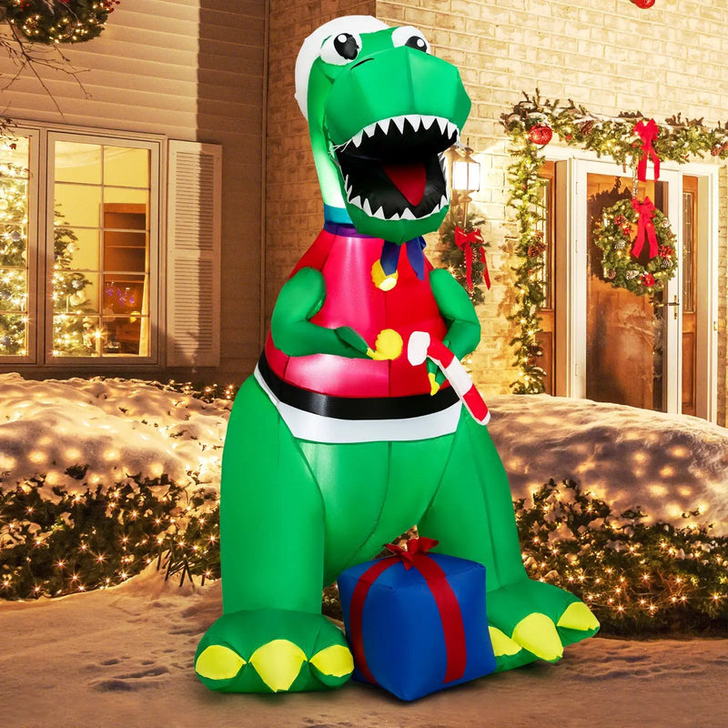 Inflatable Christmas Decoration with LED Lights and Waterproof Blower by DirectDeals