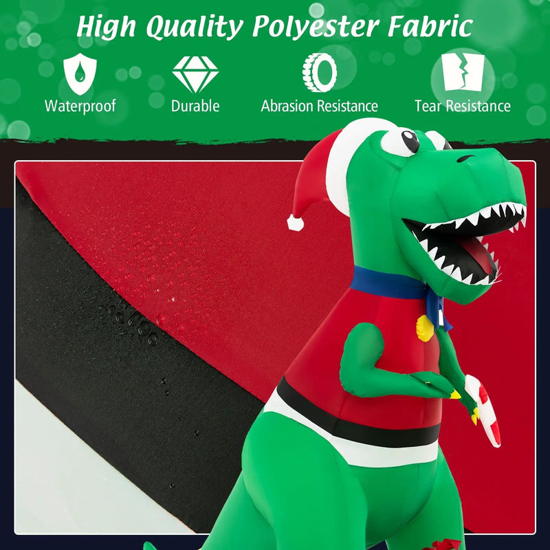 Inflatable Christmas Decoration with LED Lights and Waterproof Blower by DirectDeals
