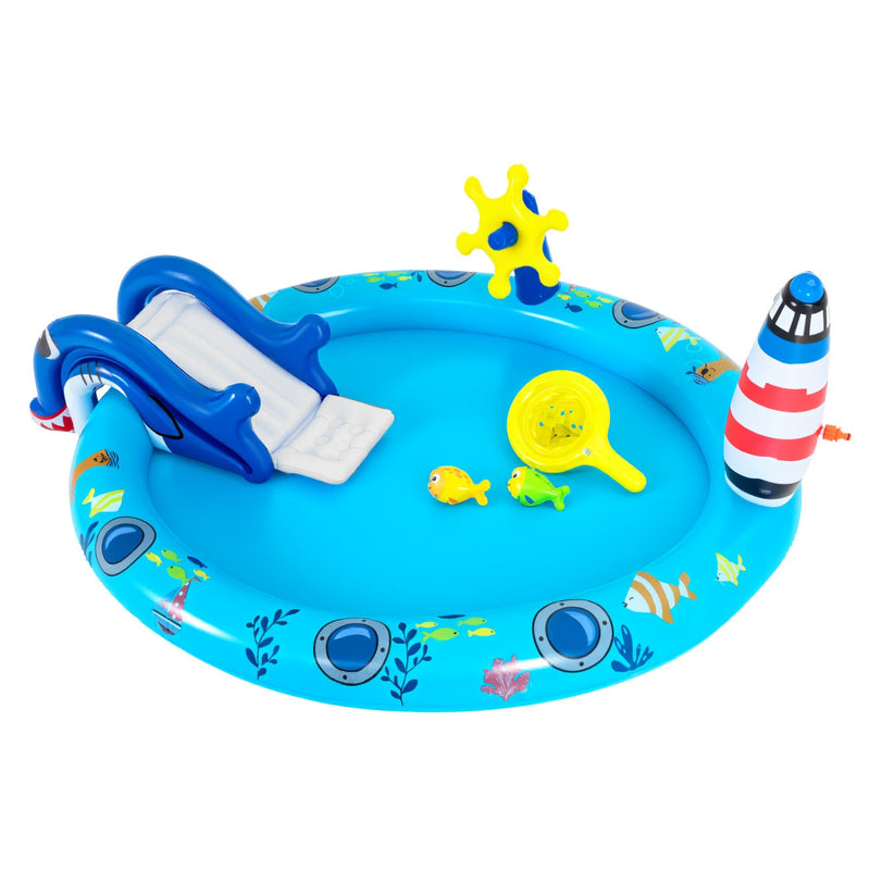 Inflatable Play Center Marine Life Spray Pool with Shark by DirectDeals