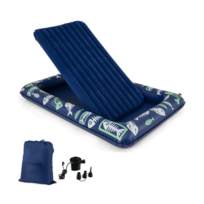 Inflatable Toddler Travel Bed with Electric Pump and Raised Bed Rails by DirectDeals