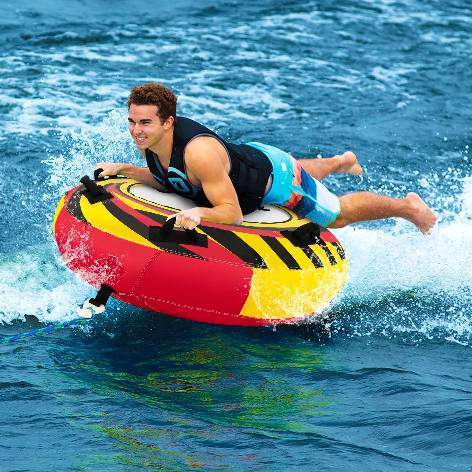Inflatable Towable Tubes for Boating Water Sport by DirectDeals