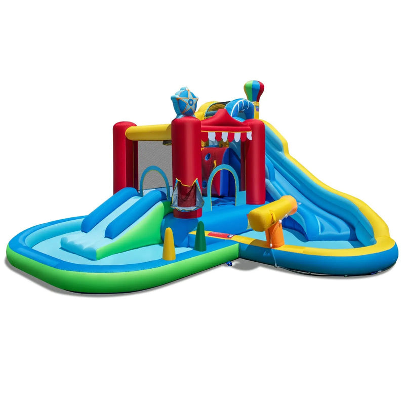 Inflatable Water Park Water Slide Wet Dry Combo Bounce House by DirectDeals