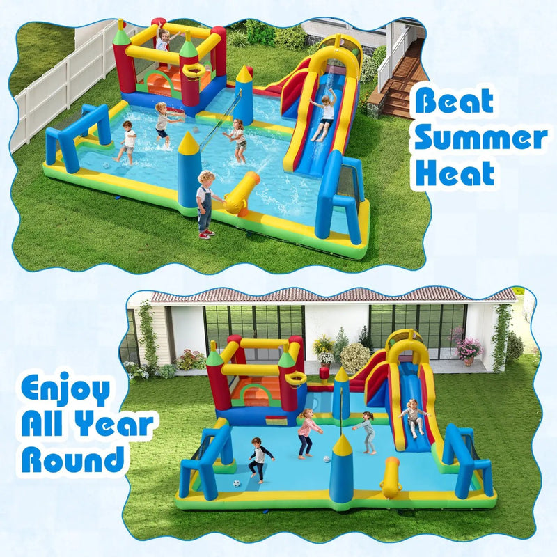 Inflatable Water Slide Bounce House 9-in by DirectDeals