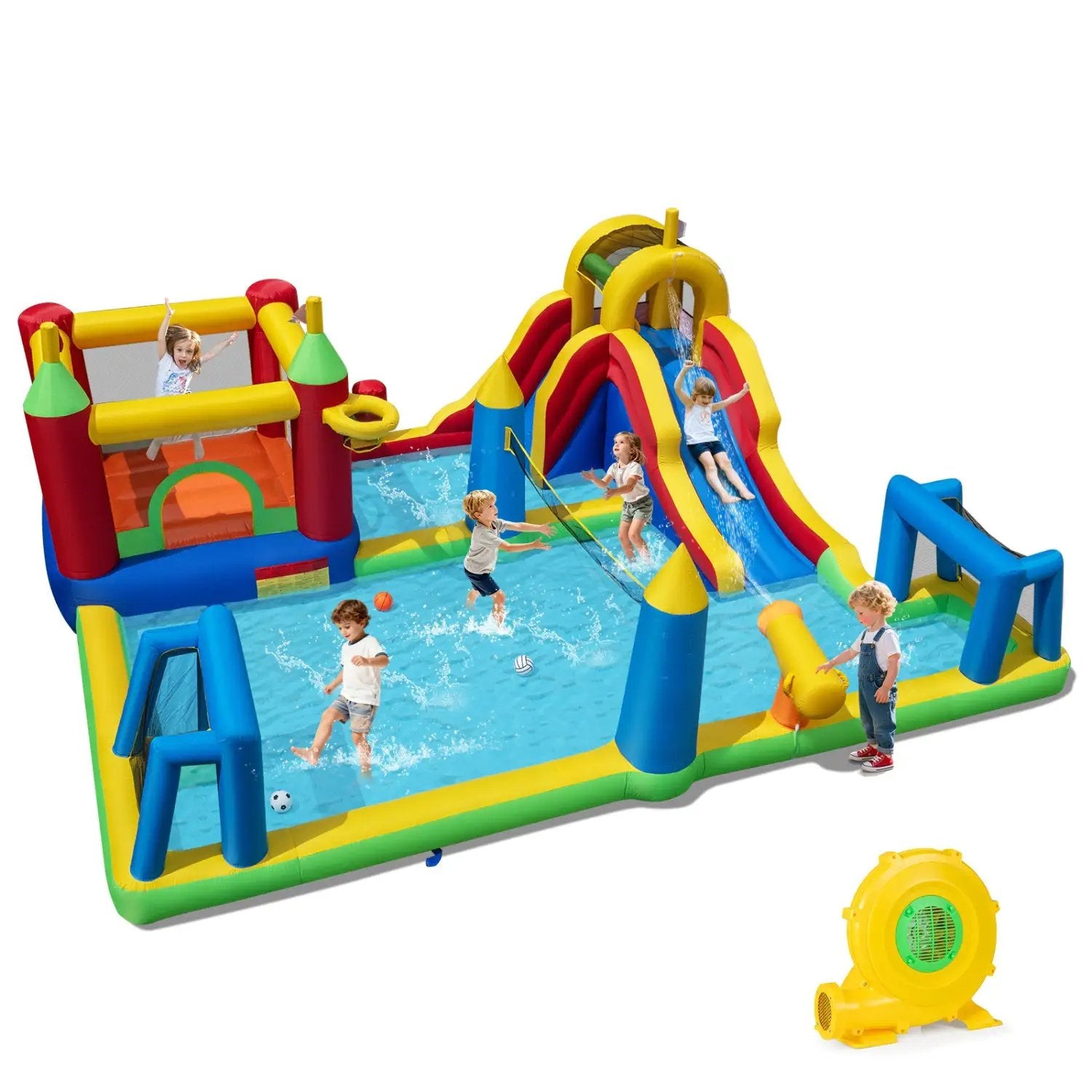 Inflatable Water Slide Bounce House 9-in by DirectDeals
