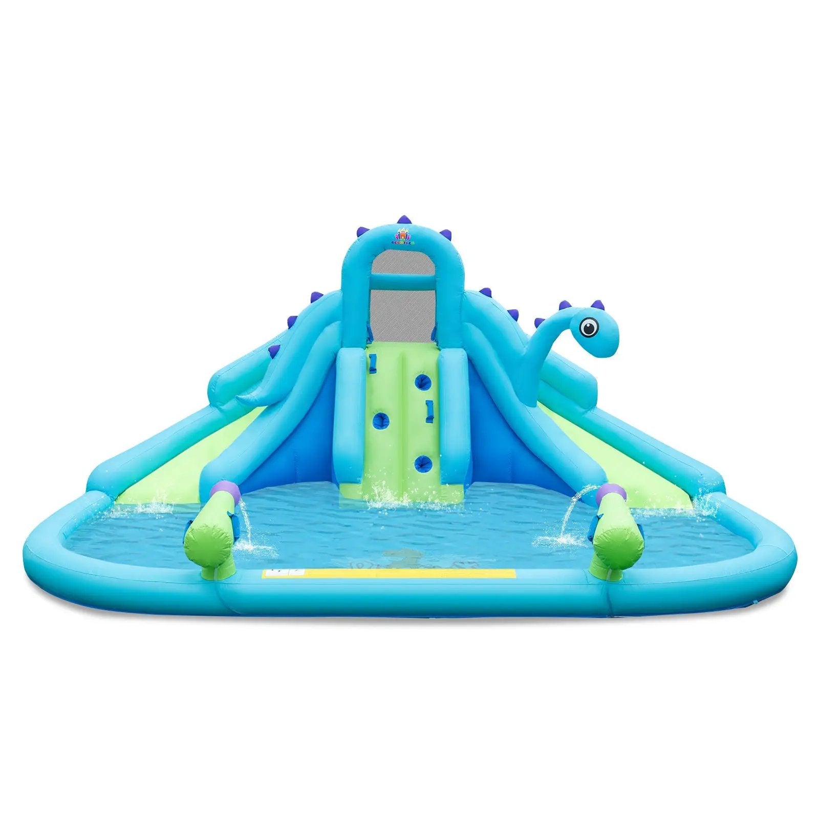 Inflatable Water Slide with Dual Slides and Large Splash Pool (Without Blower) by DirectDeals