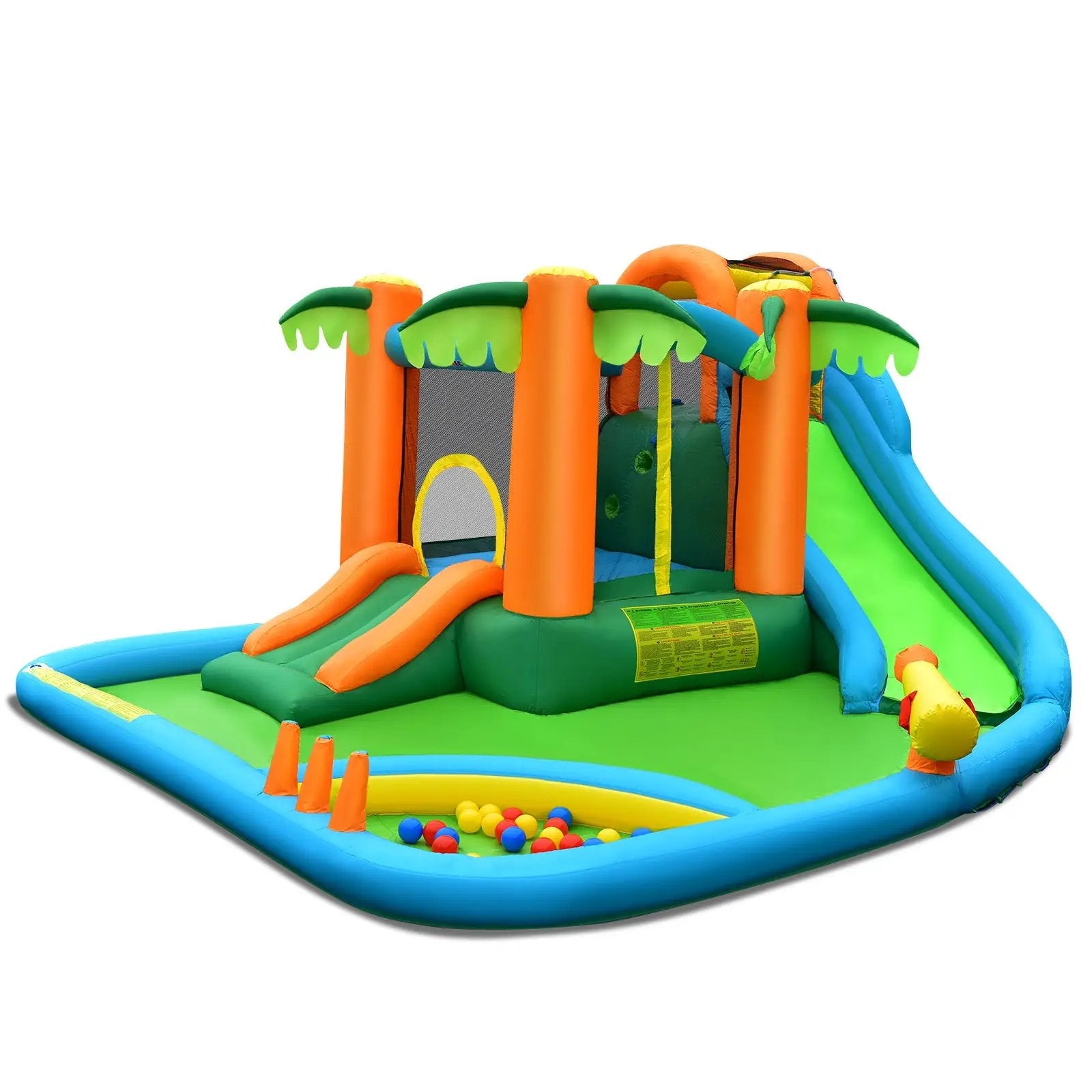 Inflatable Water Slide Park with Upgraded Handrail without Blower by DirectDeals