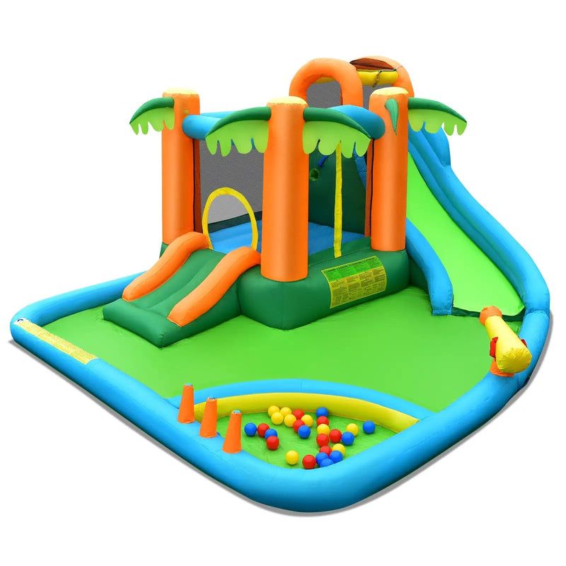 Inflatable Water Slide Park with Upgraded Handrail without Blower by DirectDeals