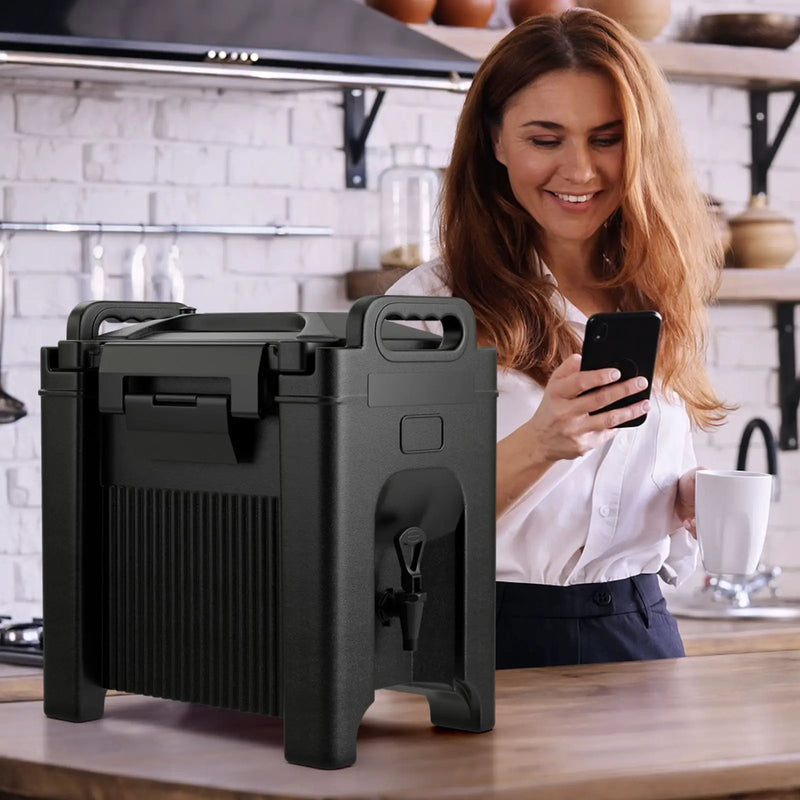 2.5 Gallon Insulated Beverage Server Dispenser-Black by DirectDeals