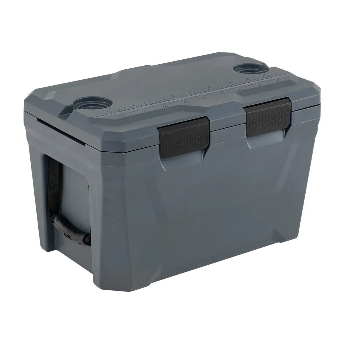 Insulated Portable Cooler Hard Shell Ice Chest with 2 Cup Holders Bottle Opener and Drain Plug by DirectDeals