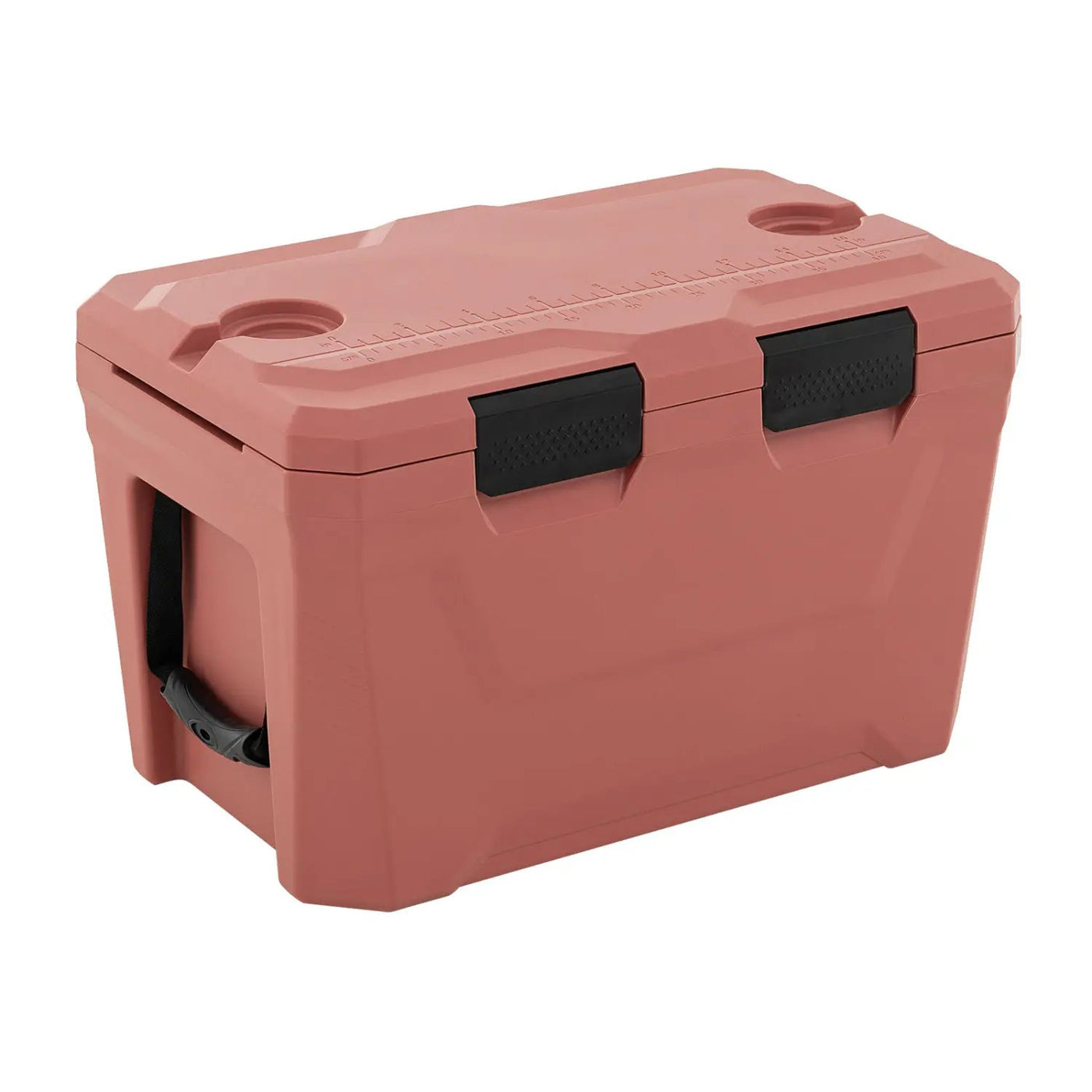 Insulated Portable Cooler Hard Shell Ice Chest with 2 Cup Holders Bottle Opener and Drain Plug by DirectDeals