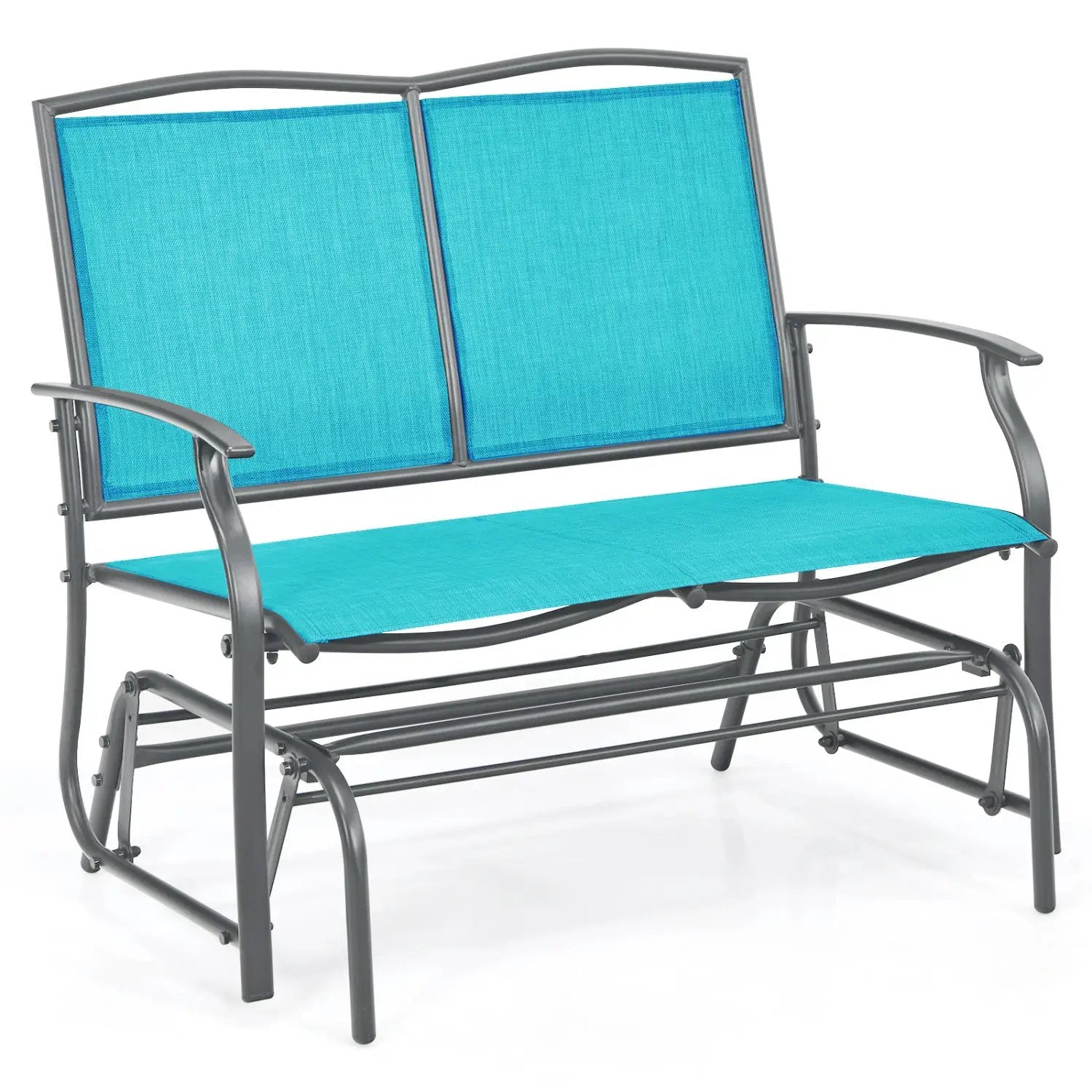 Iron Patio Rocking Chair for Outdoor Backyard and Lawn by DirectDeals