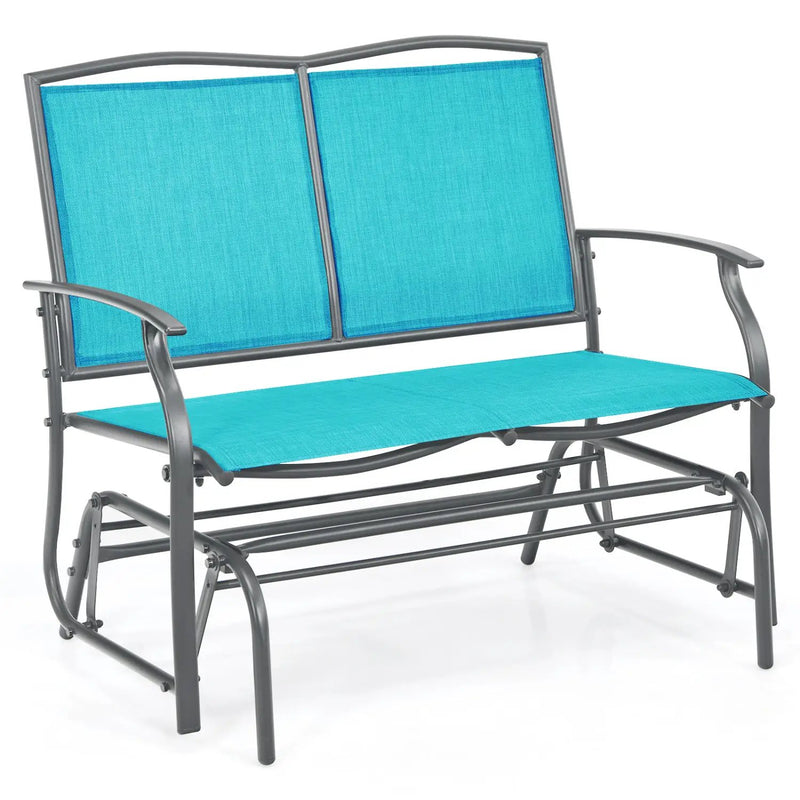 Iron Patio Rocking Chair for Outdoor Backyard and Lawn by DirectDeals