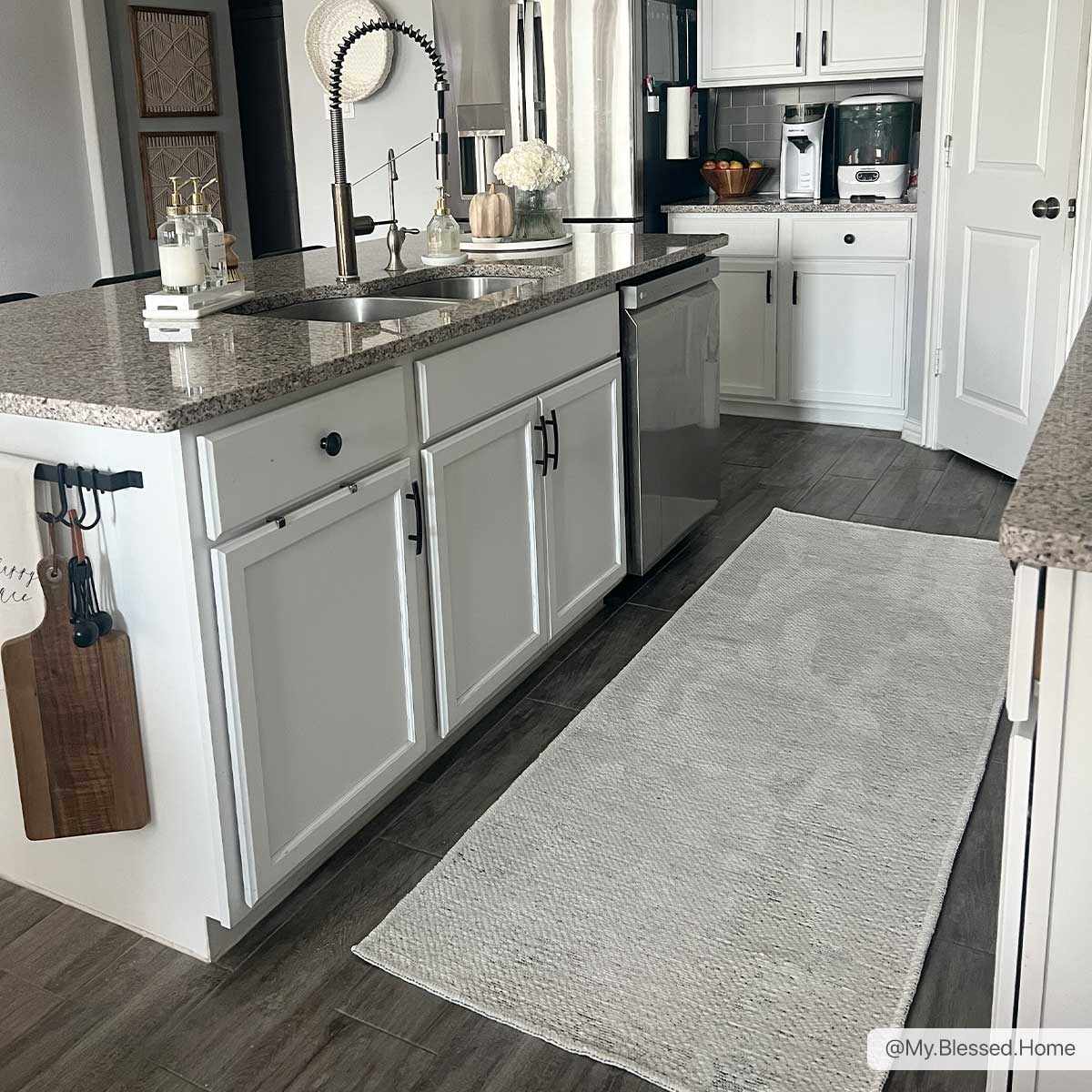 Isako Gray Solid Washable Area Rug - Clearance, photo 4 of 10