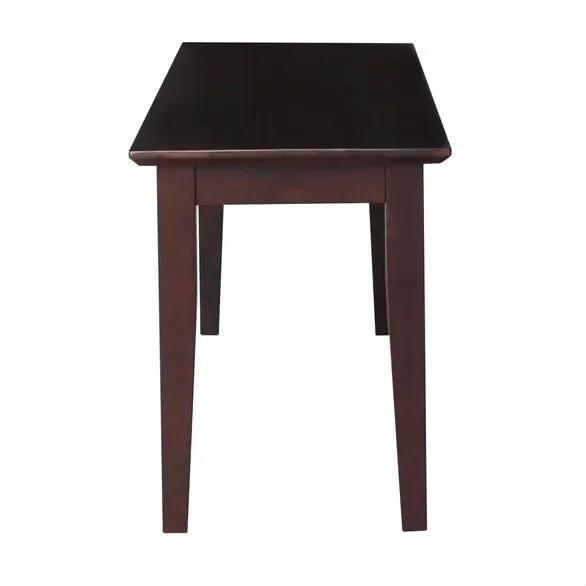 Solid Wood Entryway Accent Bench in Java Brown Finish by HomePacific