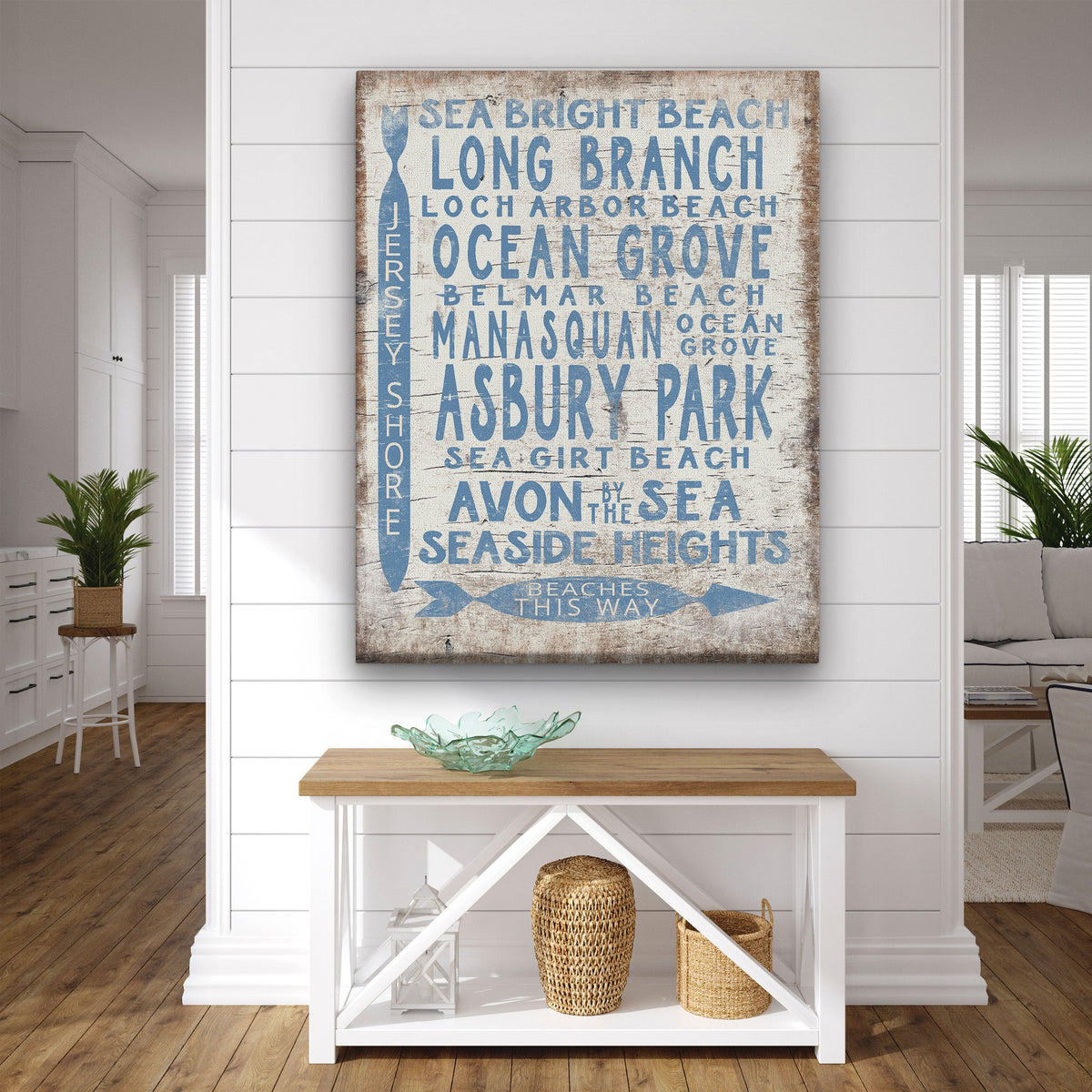 Vintage Jersey Shore Beach Sign | Asbury park, Sea Girt, Manasquan, Seaside Heights, photo 5 of 8