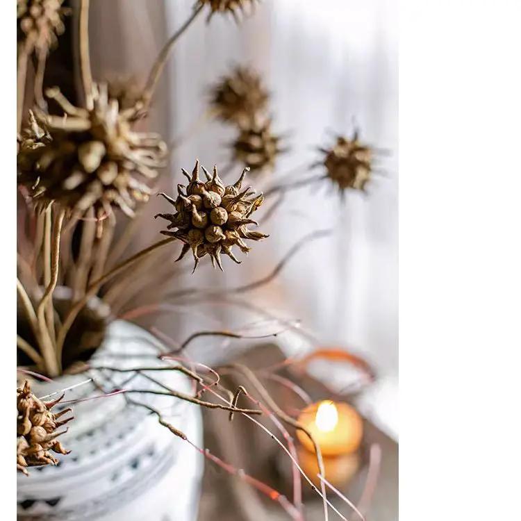 Faux Thistle Seed Pod Stem 33" Tall by RusticReach
