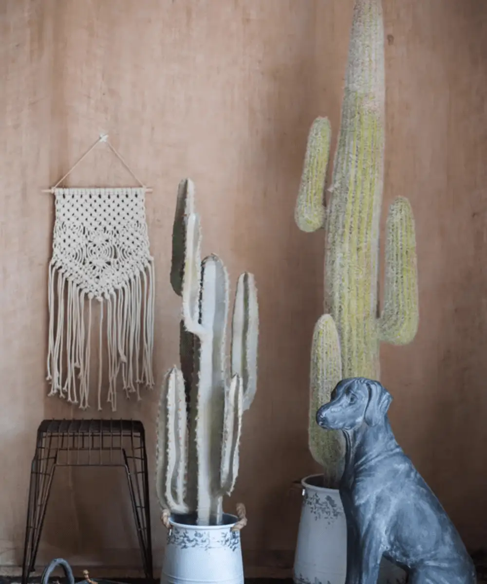 Artificial Cactus in Pot Various Styles by RusticReach