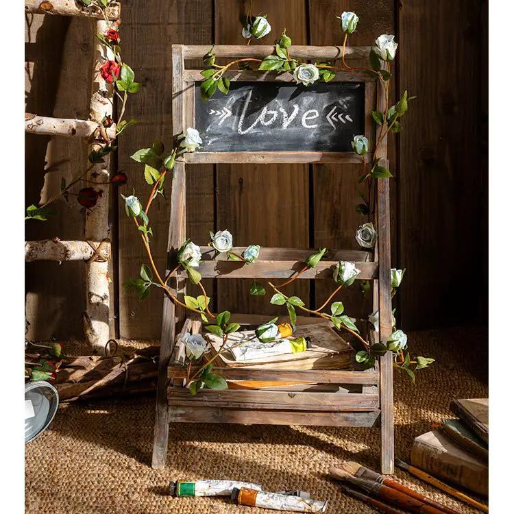Artificial Silk Rose Vine 55" Long by RusticReach