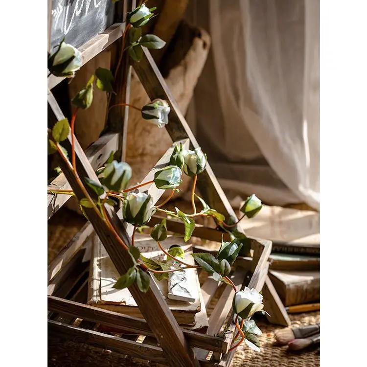 Artificial Silk Rose Vine 55" Long by RusticReach