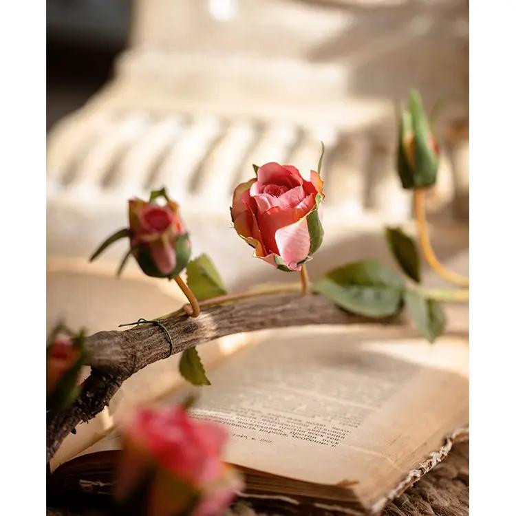 Artificial Silk Rose Vine 55" Long by RusticReach