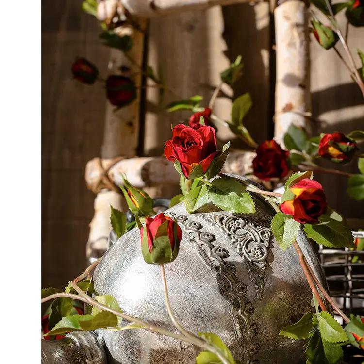 Artificial Silk Rose Vine 55" Long by RusticReach