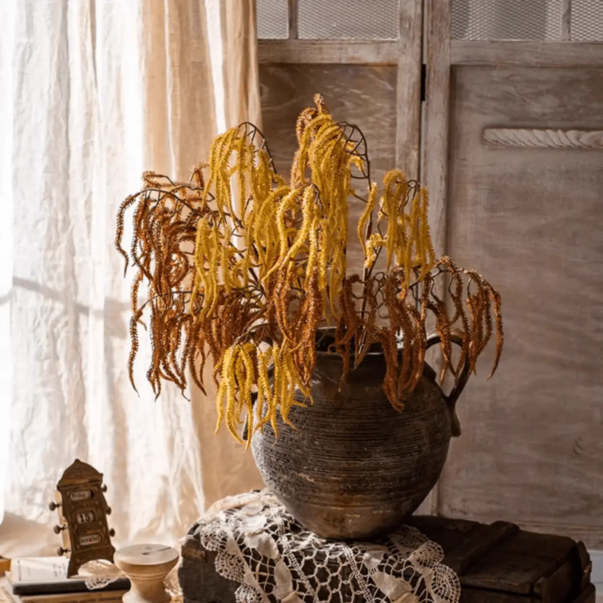 Artificial Amaranth Stem 23.6" Tall by RusticReach
