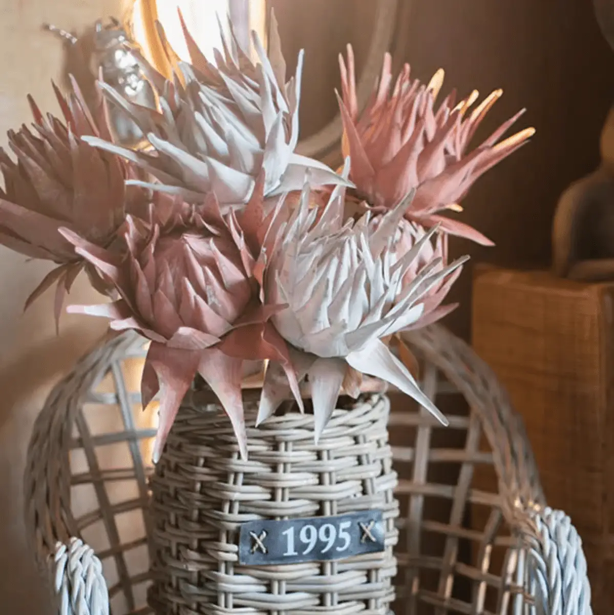 Artificial Artichoke Stem in Various Colors 37" Tall by RusticReach
