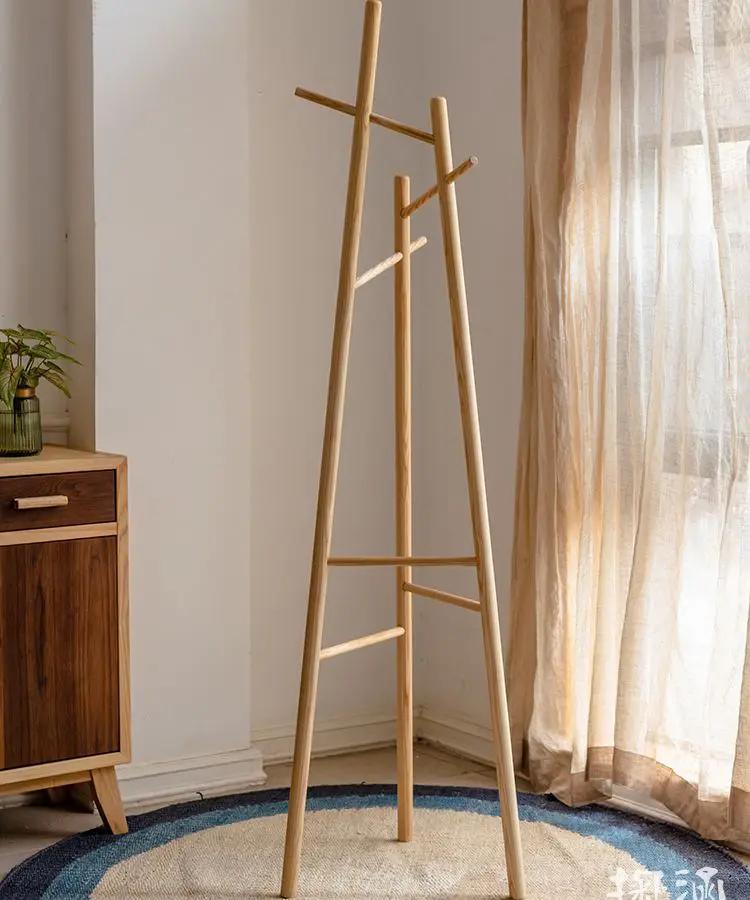 Ash Wood Coat Rack Solid Wood Rack by RusticReach