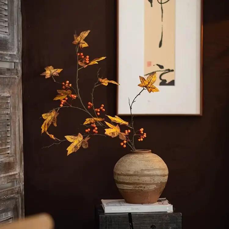 Autumn Maple Berry Branch 49.2" Tall by RusticReach