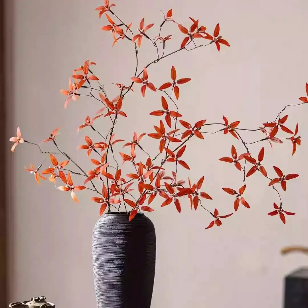 Autumn Pomegranate Leaf Stem by RusticReach