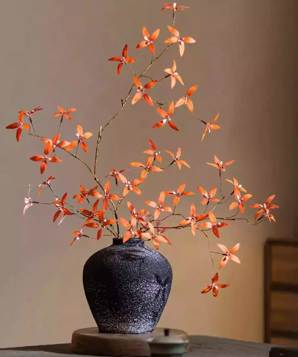 Autumn Pomegranate Leaf Stem by RusticReach