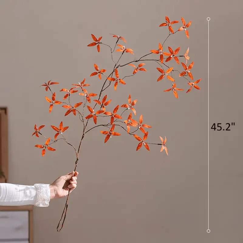 Autumn Pomegranate Leaf Stem by RusticReach