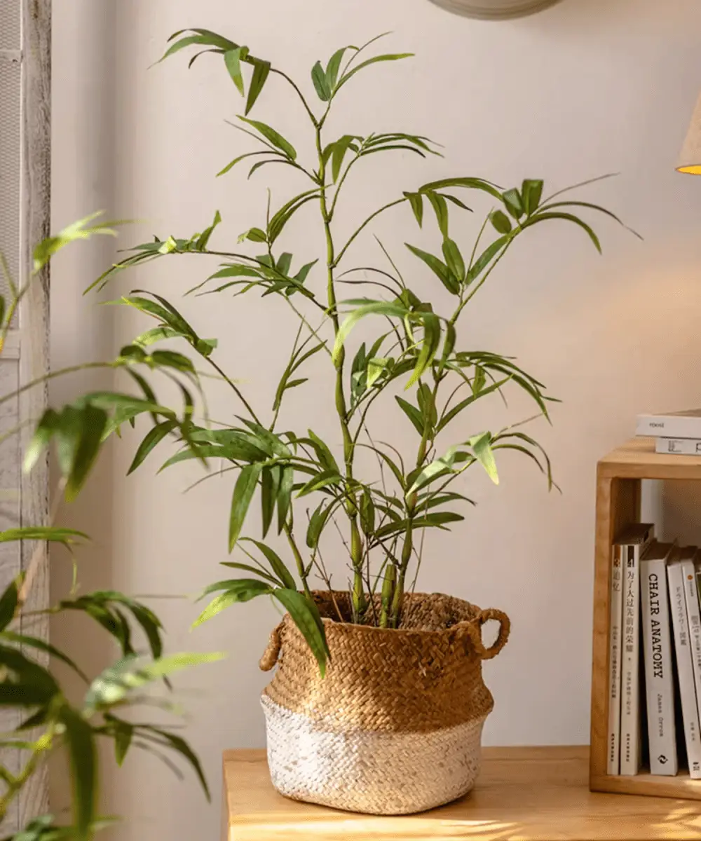 Artificial Bamboo Leaves in Pot by RusticReach