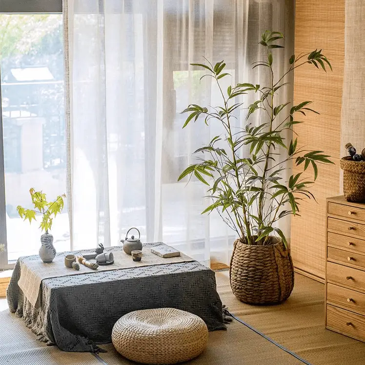 Artificial Bamboo Leaves in Pot by RusticReach