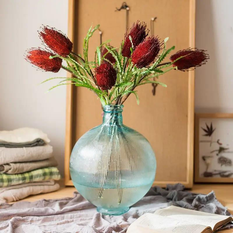 Faux Banksia Integrifolia Faux Flower 28" Tall Silk by RusticReach