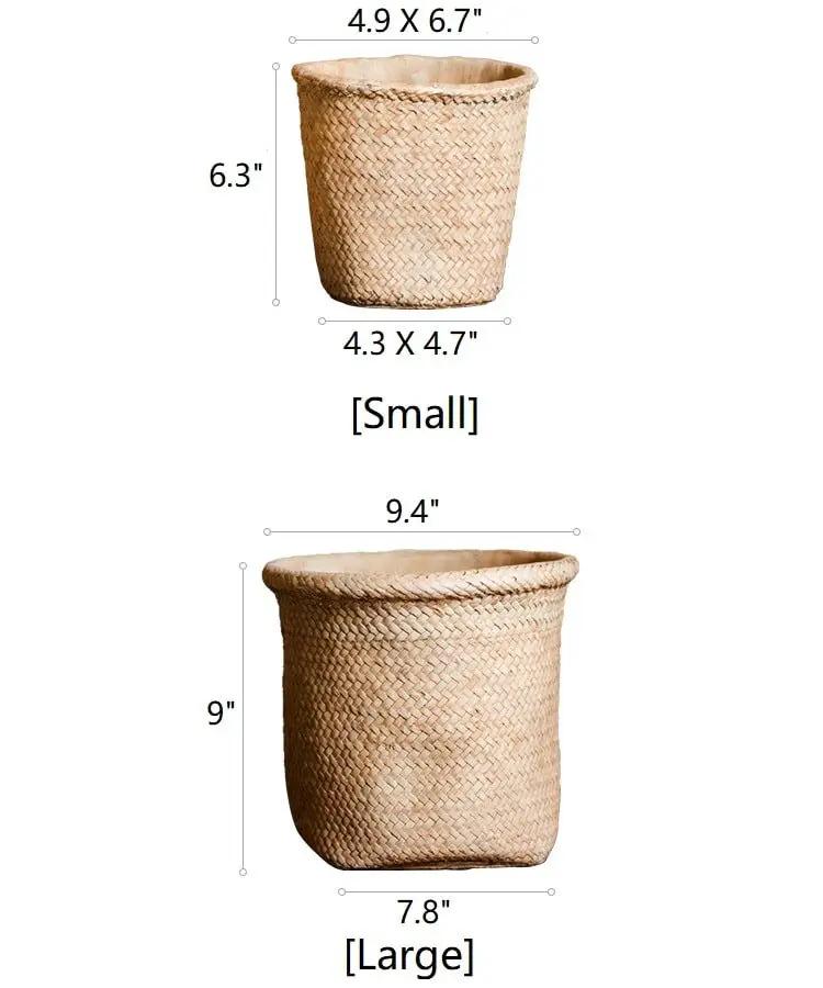 Basket Style Concrete Planter by RusticReach