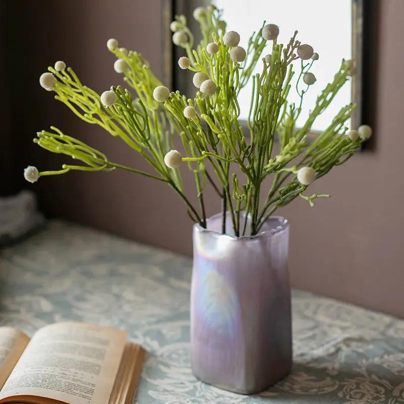 Artificial Berzelia Fruit Stem 24" Tall Faux by RusticReach