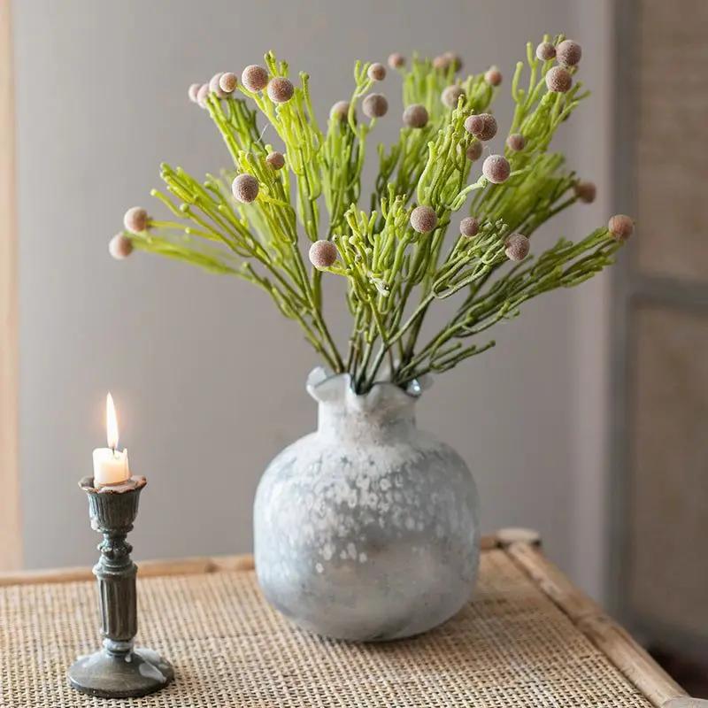 Artificial Berzelia Fruit Stem 24" Tall Faux by RusticReach