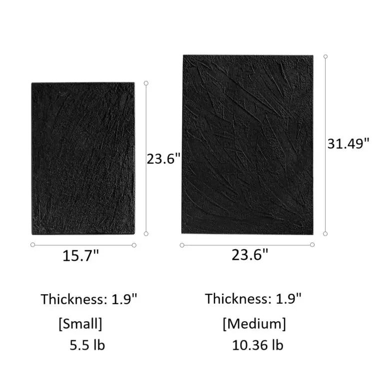 Black Textured Wall Art by RusticReach