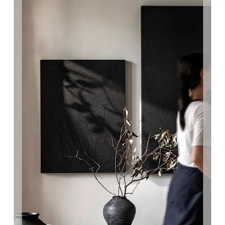 Black Textured Wall Art by RusticReach